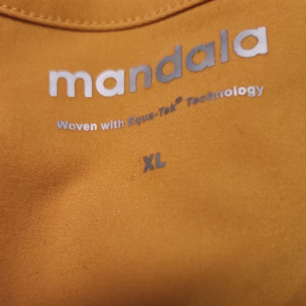 Mandala Men's Short Sleeve Tee in Mustard Yellow - XL